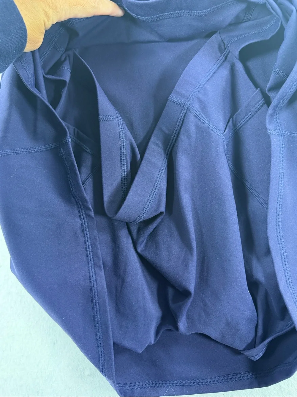 NWT Halara Easy Peezy Navy Active Dress XS 2-in-1 Buttery Soft Pockets